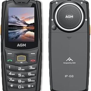 AGM M6 Rugged Feature Cell Phone, 4G Basic Mobile Phones, Waterproof | Drop-Proof, Large Buttons | Large Font, 109dB Powerful Speaker, Dual SIM, 2500 mAh