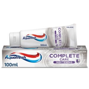 Aquafresh Complete Care Whitening Toothpaste, Helps Restore Your Teeth’s Natural Whiteness, Actively Deep Cleans and Freshens Whole Mouth, 100ml