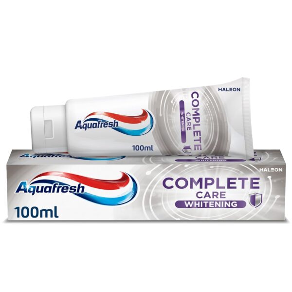 Aquafresh Complete Care Whitening Toothpaste, Helps Restore Your Teeth’s Natural Whiteness, Actively Deep Cleans and Freshens Whole Mouth, 100ml