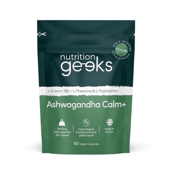 Ashwagandha KSM 66 Complex – 3000mg Enhanced with Amino Acids & Vitamin B6 (2 Month Supply) – Ashwagandha High Strength Capsules with 250mg Extract (Not Gummies or Powder) -...
