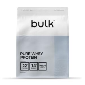 Bulk Pure Whey Protein Powder Shake, Vanilla, 1 kg, Packaging May Vary