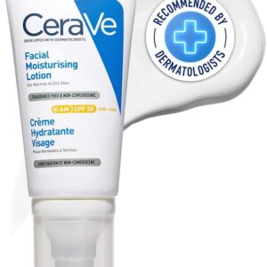 CeraVe AM Facial Moisturising Lotion Normal To Dry Skin 52ml With UV Protection And 3 Essential Ceramides