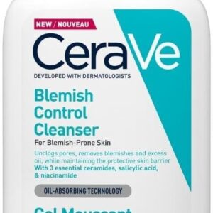 CeraVe Blemish Control Face Cleanser with 2% Salicylic Acid & Niacinamide for Blemish-Prone Skin 236ml