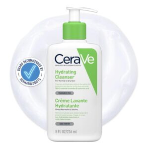 CeraVe Hydrating Cleanser for Normal to Dry Skin with Hyaluronic Acid and 3 Essential Ceramides