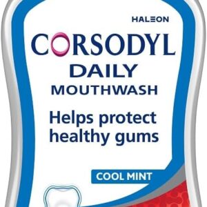 Corsodyl Mouthwash Daily Gum Health, Fluoride Mouthwash, Alcohol Free, Cool Mint, 500ml