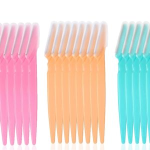 DDSHUN Eyebrow Razors Eyebrow Razors Shaper Trimmer Shaver Facial Hair Remover Exfoliating Dermaplaning Tool with Precision Cover Cosmetic Exfoliating Makeup for Women and Men -...