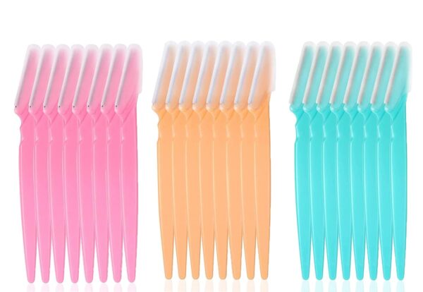 DDSHUN Eyebrow Razors Eyebrow Razors Shaper Trimmer Shaver Facial Hair Remover Exfoliating Dermaplaning Tool with Precision Cover Cosmetic Exfoliating Makeup for Women and Men -...