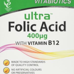 Folic Acid Tablets with Vitamin B - 60 Tablets, Vitabiotics Ultra
