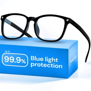 Gaoye Blue Light Blocking Glasses - Fashion Square Fake Eyeglasses, Anti UV Ray Computer Gaming Glasses, Blue Blockers Glasses for Women/Men