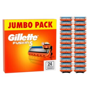 Gillette Fusion5 Razor Refills for Men, Razor Blades Men with Lubrastrip for a Close Shave, Compatible with Gillette Razors for Men