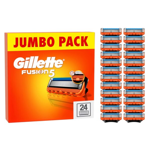 Gillette Fusion5 Razor Refills for Men, Razor Blades Men with Lubrastrip for a Close Shave, Compatible with Gillette Razors for Men