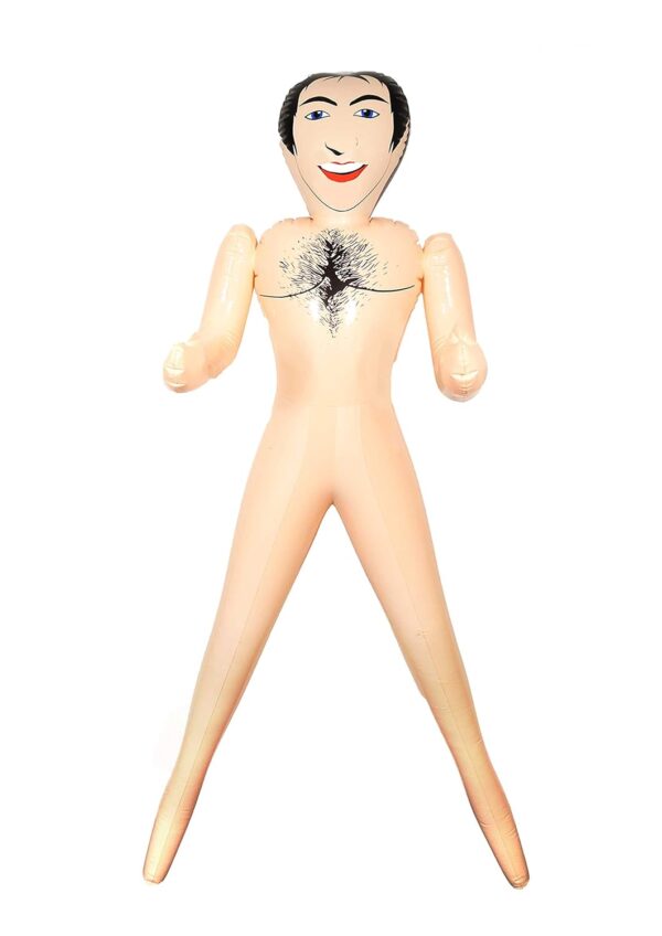 Henbrandt Inflatable Man 150cm Blow Up Male Doll Adults Hen Night Bachelorette Party Decorations Photo Booth Props Fake Boyfriend Party Bag Filler Novelty Secret Santa Joke Gift...