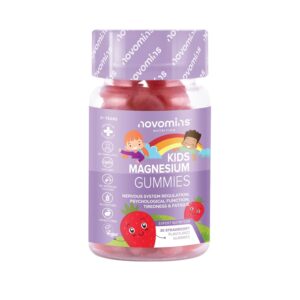 Kids Magnesium Gummies – 1 Month Supply – 546 Mg Magnesium Citrate Providing 60 mg, Alternative to Magnesium Glycinate – 30 Chewable Vitamins Vegan Childrens Supplements - by...
