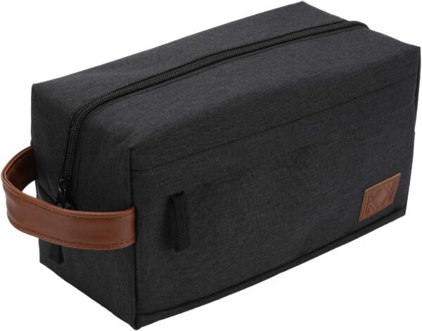 KK Water - Resistant Hanging Toiletry Travel Bag – Spacious Black Gym, Shaving, Make Up Bag for Men & Women