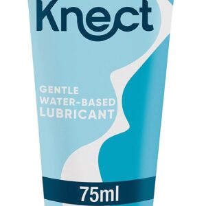 Knect Personal Water Based Lube 75ml, Fragrance Free, Safe for use with latex and polyisoprene Condoms, Non Staining Personal Lubricant, Easy to Rinse off