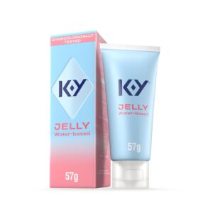 KY Jelly Lube, 57g, Water Based Lubricant, Extra Thick Gel, Extra Comfort, Ph Friendly, Gentle Formula, Gynecologically Tested, Eases Vaginal Dryness & Intimate Discomfort,...