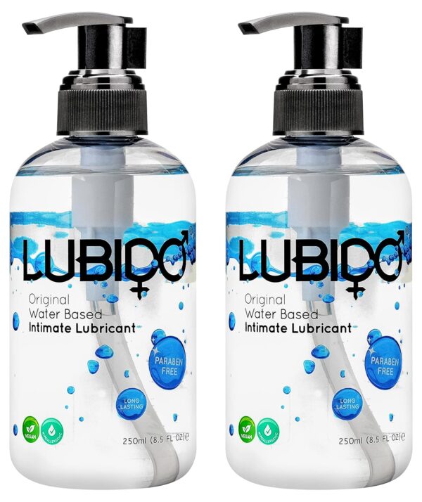 Lubido Original Water Based Paraben Free Intimate Gel Lube – 250ml (Pack of 2)