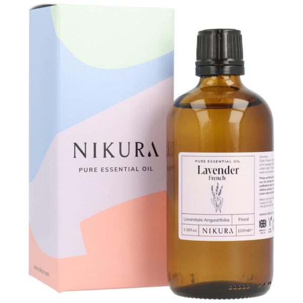 Nikura French Lavender Essential Oil - 100ml | Lavender Oil for Sleep, Aromatherapy, Diffusers for Home, Candle-Making, Bath, Anxiety, Massage, Hair, Skin | 100% Pure Natural...