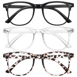 Okany Blue Light Glasses Blue Light Blocking Glasses for Women Men Computer Screen Filter Anti Headache Eyestrain Glare UV Gaming Glasses Lightweight Eyeglasses Non-Prescription