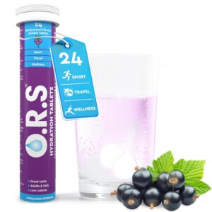 O.R.S Electrolytes Tablets for Reducing Dehydration | Oral Hydration Salts Tablet for Travel, Sports, Fasting & Recovery | Vegan, Gluten-Free & Low-Calorie Electrolyte...