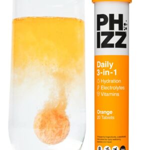 Phizz Electrolytes, Multivitamin & Hydration Tablets - 20 Effervescent Rehydration Electrolyte Tablets - 18 Vitamins & Minerals, Vitamin C, Vegan, Vegetarian & Low Calorie...