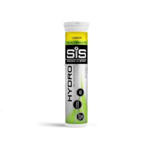 Science In Sport (SIS) Hydro Sugar-Free Electrolyte Hydration Tablets Lemon Flavour I Rehydration & Energy, Gluten-Free, 20 Effervescent Tablets