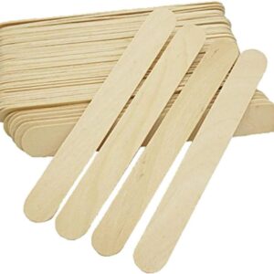 TNBL 50 Pcs Large Disposable Wooden Waxing Spatulas Wax Applicator Sticks for Body Hair Removal 6 inches