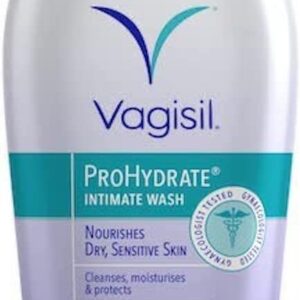 Vagisil ProHydrate Intimate Wash for Daily Feminine Hygiene for Dry & Sensitive Skin with Hyaluronic Acid, Cleanses, Moisturises & Protects, 240 ml