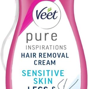 Veet Hair Removal Cream for Sensitive Skin, Unscented, 400 ml