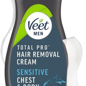 Veet Men Hair Removal Cream 400ml - Hydrating Chest & Body Remover For Smooth, Cut-Free Results, Moisturizing Formula For Delicate Skin
