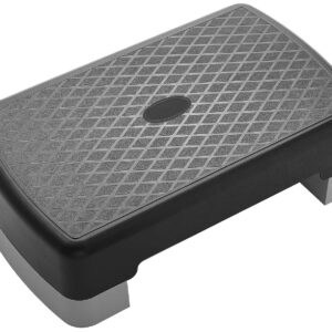 18" Workout Aerobic Stepper Step Platform with 2 Risers