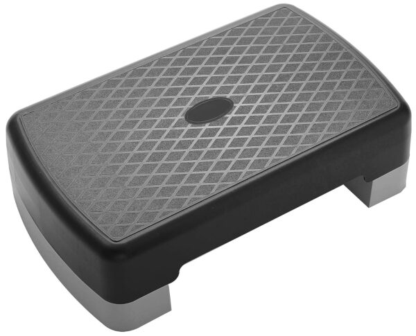 18" Workout Aerobic Stepper Step Platform with 2 Risers