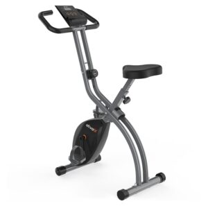 ATIVAFIT Exercise Bike Foldable Fitness Indoor Cycling Bike Magnetic 3 in 1 Upright Recumbent Exercise Bike with Resistance Bands for Home Workout