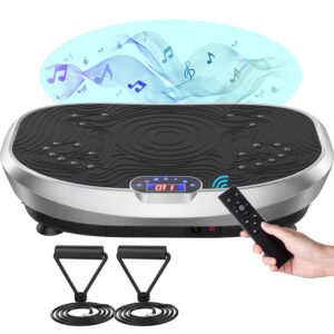 AXV Vibration Plate Exercise Machine Whole Body Workout Power Vibrate Fitness Platform Vibrating Machine Exercise Board for Weight Loss Shaping Toning Wellness Home Gyms Workout