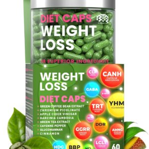 Bioteque Lab Weight Loss Diet Capsules, Natural Appetite Suppressant, Day & Night Fat Burner for Women & Men with Apple Cider, Green Coffee Bean Extract, Metabolism Booster...