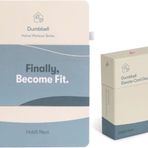 Dumbbell Transformation Journal and Elevate Exercise Cards: Home Workout Series Card Deck - Comprehensive Fitness System With Effective Dumbbell Workouts. #1 Workout...