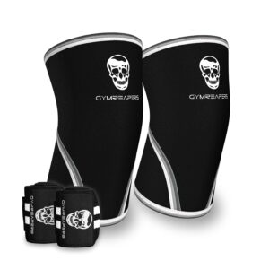 Elbow Sleeves (1 Pair) W/Wrist Wraps - Elbow Brace For Support & Compression for Powerlifting, Weightlifting, Bench & Tendonitis - 5mm Neoprene - For Men & Women