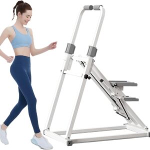 Foldable Stair Stepper Machine with Handles - Adjustable Resistance Stepper for Home Cardio, Low Impact Workout Equipment for Legs, Glutes & Weight Loss - Compact Stepping...