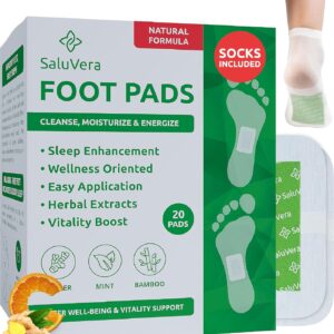 Foot Pads for Relaxation, Improved Sleep & Foot Care, Ginger, Bamboo, Vinegar & Wormwood, Feet pad for Enhanced Well-Being, Foot Patches for Daily Wellness Rituals (20 Count)