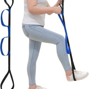 Leg Lifter Strap Medical Foot Lift After Surgery for Knee Hip Replacement Recovery Kit Mobility Aids Physical Therapy Leg Pull Strap Rigid Loop Foot Lifter Thigh Portable Leg...