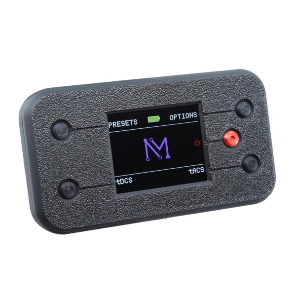 NeuroMyst Pro tDCS Device Kit - Dual DC + AC Modes, Broad Dose (4 mA), Rechargeable, Bonus Case