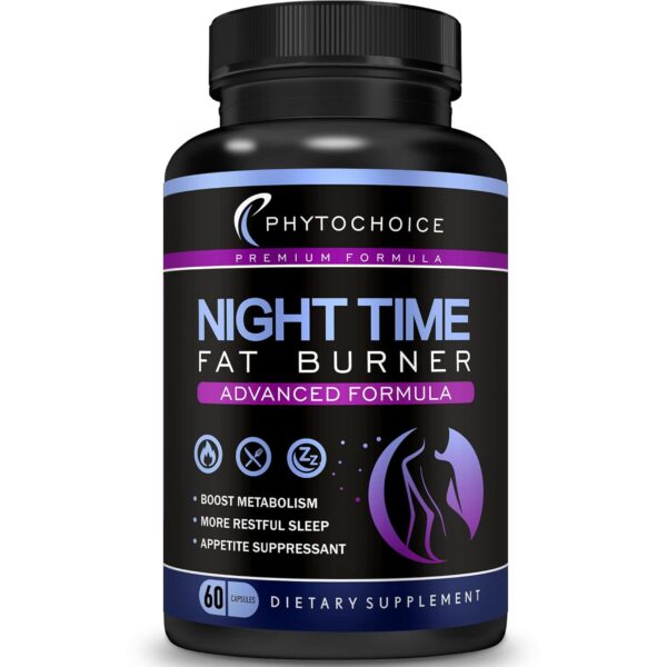 Night Time Weight Loss Pills -Carb Blocker Appetite Suppressant with Melatonin-Fat Burner Diet Pills that Work Fast for Women-Nighttime Metabolism Booster-Overnight Fat Burning...