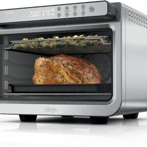 Ninja Air Fryer & Toaster Oven | Prestige Smart XL Countertop Oven | Bakes up to 20 Cookies, Fits up to a 12lb Turkey | Pizza, Toast, Bake, Air Fry & Reheat | 1800 Watts |...