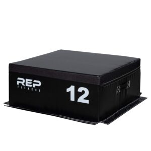 REP FITNESS Foam Soft Plyo Box for Plyometric Exercises and Conditioning - 24/20/12/6/4 Sizes – Safer Design