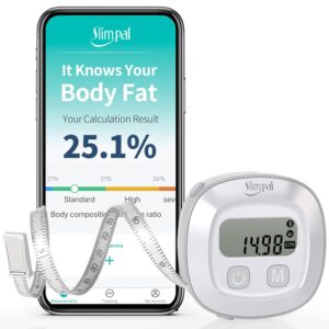 Slimpal Smart Body Tape Measure, FSA HSA Eligible Approved Measuring Tape for Body Measurements Device, Retractable Bluetooth Monitoring Body Fat BMI Tool for Fitness Shape &...