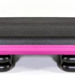 The Original STEP Exercise Step Platform, Health Club Size Stepper for Exercise at Home with 4 Stackable Risers for Height Adjustments