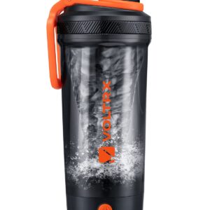 VOLTRX Electric Protein Shaker Bottle - USB Rechargeable Mixer Cup for Shakes and Meal Replacements, BPA-Free Tritan, 24oz