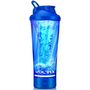VOLTRX Premium Electric Protein Shaker Bottle, Made with Tritan - BPA Free - 24 oz Vortex Portable Mixer Cup/USB Rechargeable Shaker Cups for Protein Shakes