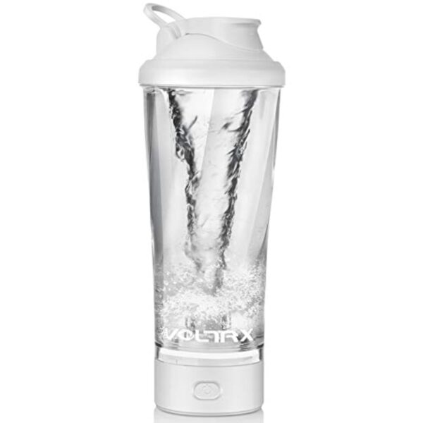 VOLTRX Premium Electric Protein Shaker Bottle, Made with Tritan - BPA Free - 24 oz Vortex Portable Mixer Cup/USB Rechargeable Shaker Cups for Protein Shakes