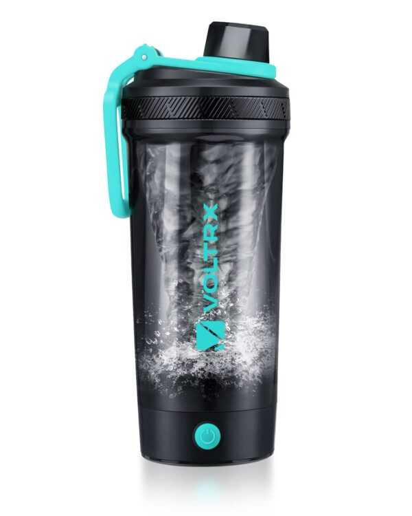 VOLTRX Shaker Bottle, Gallium USB C Rechargeable Electric Protein Mixer, Shaker Cups for Protein and Meal Replacement Shakes, BPA Free, Made with Tritan, 24oz